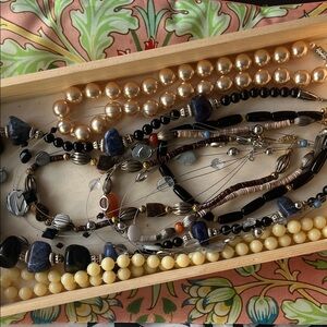 Elegant Multi-Color Beaded Necklaces